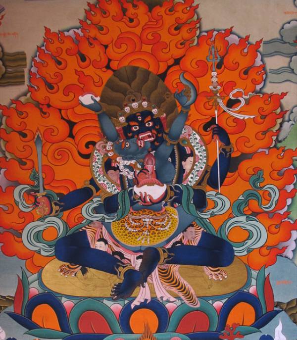 四臂双身玛哈嘎拉·白玉寺